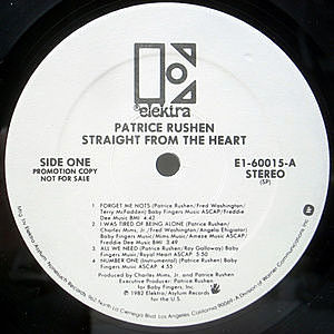PATRICE RUSHEN / Straight From The Heart (LP) / Elektra