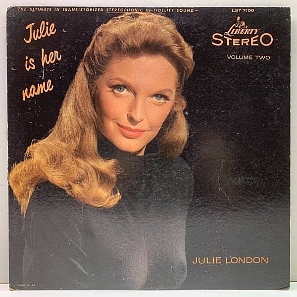 レコードメイン画像：レアな美盤!! 初版 黒ツヤ Stereo 深溝 USオリジナル JULIE LONDON Is Her Name Volume II 2 ('58 Liberty) HOWARD ROBERTS, RED MITCHELL