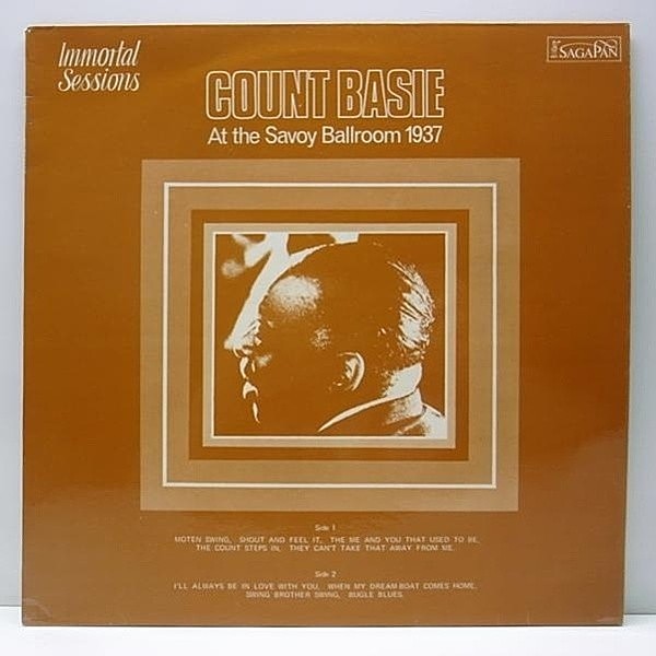 レコードメイン画像：【英独自企画でリリースされた1937年の貴重な録音】美品 COUNT BASIE At The Savoy Ballroom 1937 ('71 SagaPan) カウント・ベイシー LP