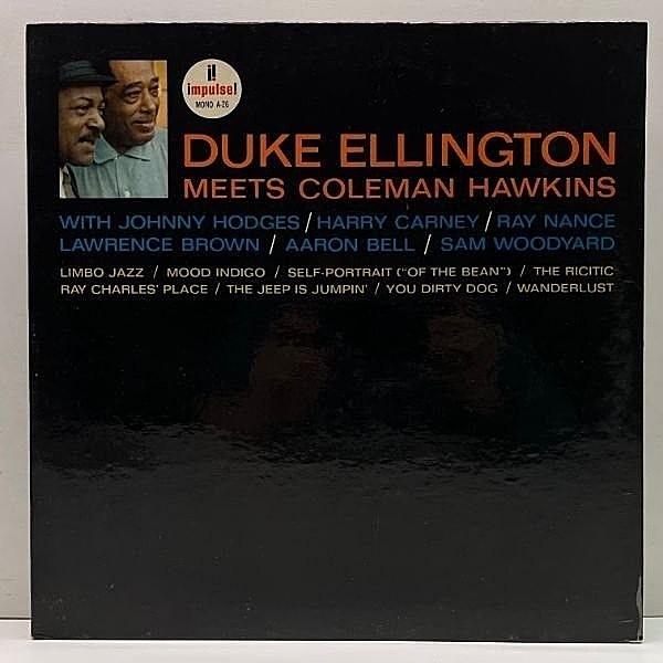 レコードメイン画像：良好!! MONO 橙ツヤ VANGELDER刻印 USオリジナル DUKE ELLINGTON Meets COLEMAN HAWKINS (Impulse A-26) w/ Johnny Hodges, Harry Carney