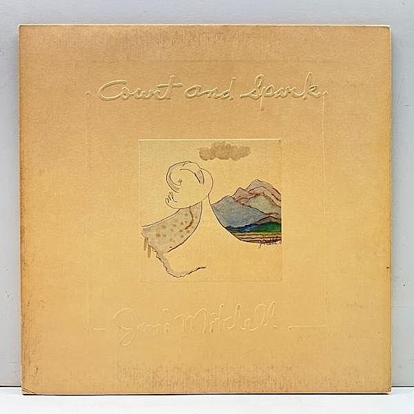 レコードメイン画像：美盤!! USオリジナル【1973年表記 初版 Wマーク無し】JONI MITCHELL Court And Spark (Asylum) Larry Carlton, Tom Scott 米 初回プレス