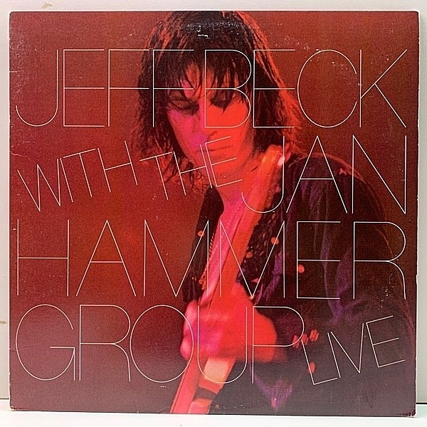 レコードメイン画像：美盤!! 初版 PE規格 USオリジナル JEFF BECK With The JAN HAMMER Group Live ('77 Epic PE 34433) ソロ活動での初のライブ・アルバム
