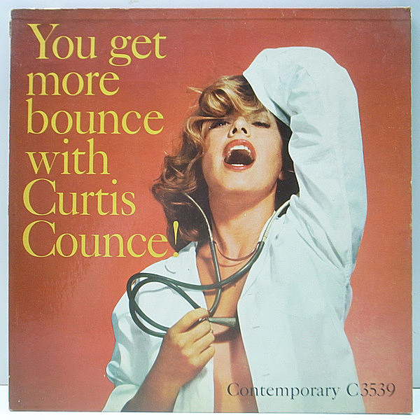 レコードメイン画像：良好!! 裏2色刷り D1マト MONO 深溝 US 完全オリジナル CURTIS COUNCE You Get More Bounce ('57 Contemporary) HAROLD LAND, CARL PERKINS