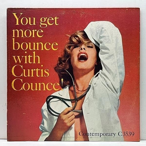 レコードメイン画像：極美盤!! 裏2色刷り D1マト MONO 深溝 USオリジナル CURTIS COUNCE You Get More Bounce ('57 Contemporary) w/ HAROLD LAND, CARL PERKINS