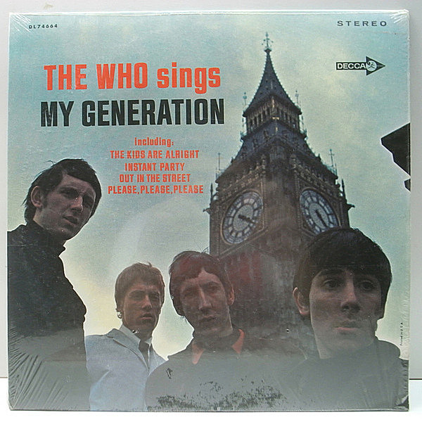 レコードメイン画像：【Cut無し！シュリンク美品】初版 黒ツヤ USオリジナル THE WHO My Generation ('66 Decca) 12曲INC. 1st デビュー 米 初回プレス LP