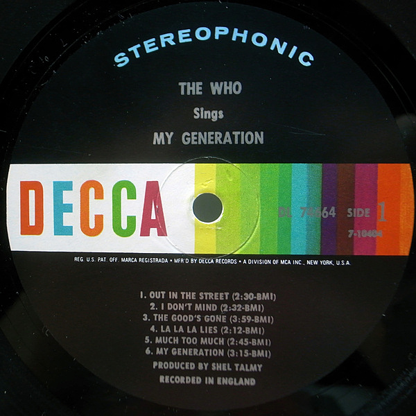 WHO / My Generation (LP) / Decca | WAXPEND RECORDS