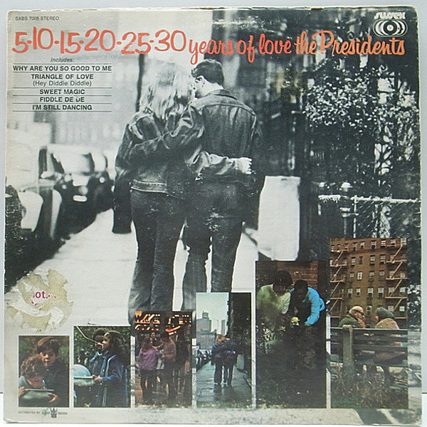 レコードメイン画像：プロモ 良盤!! USオリジナル THE PRESIDENTS 5-10-15-20-25-30 Years Of Love ('71 Sussex) 甘茶／スウィート・ソウル 名盤