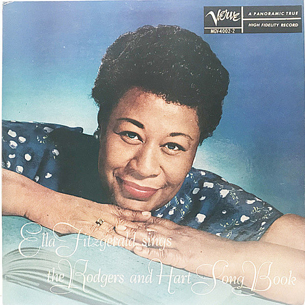 レコードメイン画像：レアな美品!! 2Lp 米 MONO 深溝 ELLA FITZGERALD Sings The Rodgers And Hart Song Book ('56 Verve) モノラル US 初期プレス