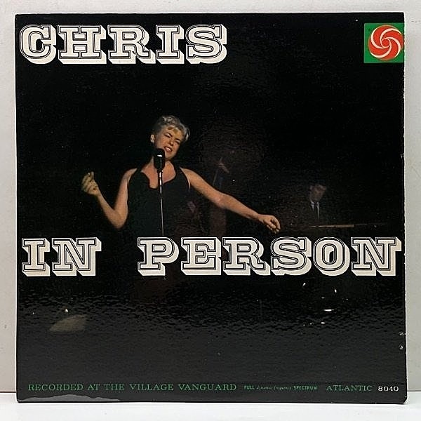 レコードメイン画像：良好!! MONO 1st 黒銀ラベル 深溝 USオリジナル CHRIS CONNOR Chris In Person ('59 Atlantic) Village Vanguardでの傑作ライヴ