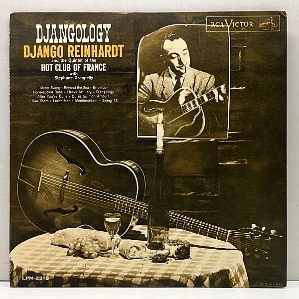 レコードメイン画像：【パーフェクト極美盤】MONO 初版ニッパー 深溝 ざら紙 USオリジナル DJANGO REINHARDT Djangology (RCA LPM 2319) w/ Stephane Grappell