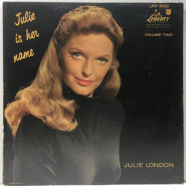 レコードメイン画像：良好!音抜群! MONO 深溝 初版リング付きターコイズ USオリジナル JULIE LONDON Is Her Name Volume II 2 ('58 Liberty) HOWARD ROBERTS