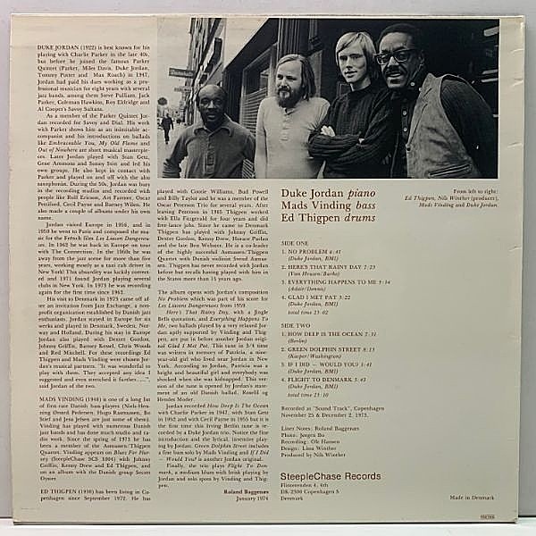 DUKE JORDAN / Flight To Denmark (LP) / SteepleChase