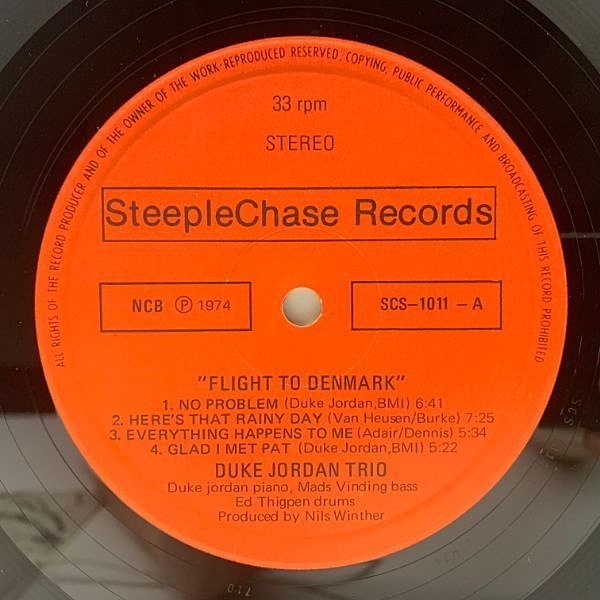 デューク・ジョーダン / Flight To Denmark SCS-1011 DUKE JORDAN / Flight To Denmark (LP) / SteepleChase