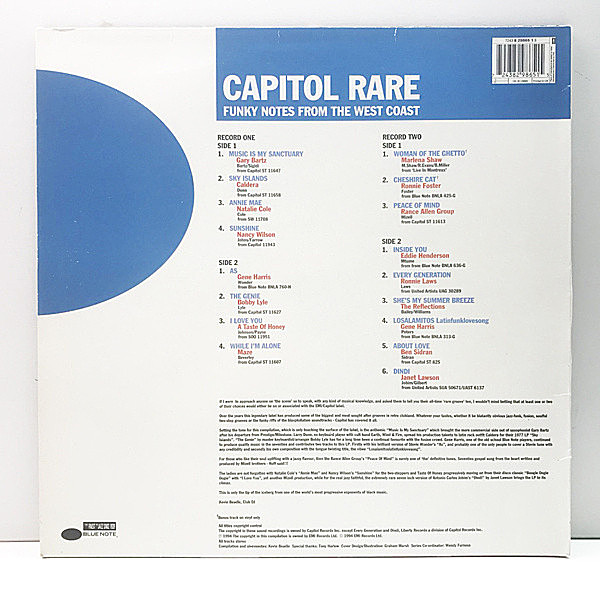 VARIOUS / Capitol Rare (Funky Notes From The West Coast) (LP