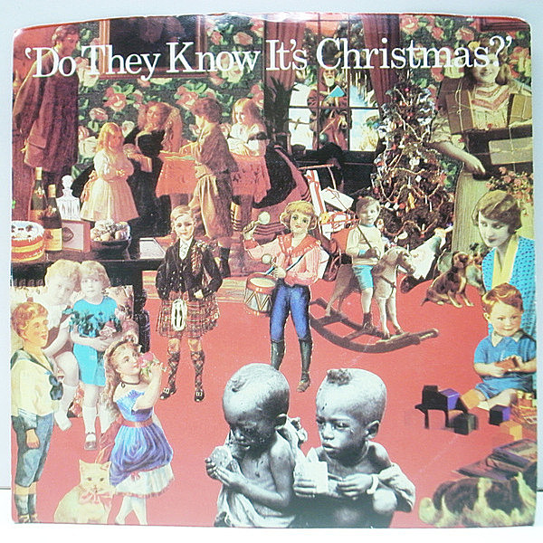 レコードメイン画像：P.S付き 美品 USオリジナル BAND AID Do They Know It's Christmas? / Feed The World ('84 Columbia) バンド・エイド 7インチ Ep