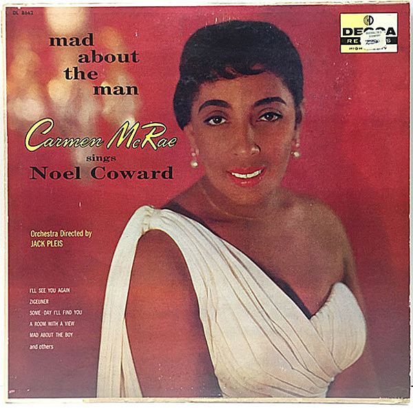 レコードメイン画像：良好盤!! 初版 Flat, MONO 黒銀スモール US 完全オリジナル CARMEN McRAE Mad About The Man ('55 Decca) Ray Bryant, Charlie Shavers