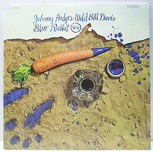 レコードメイン画像：【Kenny Burrell】美盤!! US初期プレス JOHNNY HODGES & WILD BILL DAVIS Blue Rabbit (Verve V6-8599) Richard Davis, Osie Johnson ほか