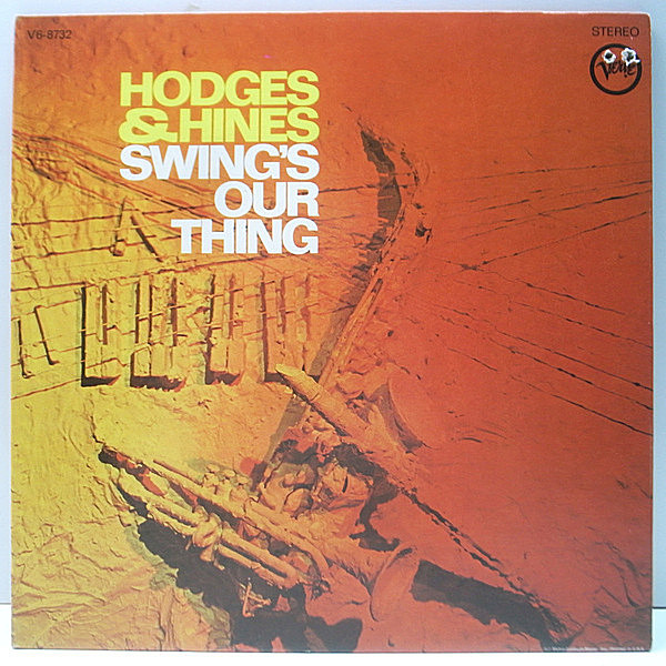 レコードメイン画像：美盤!! 深溝 USオリジナル JOHNNY HODGES & EARL HINES Swing's Our Thing (Verve V6-8732) ベテラン二人のスウィング好盤