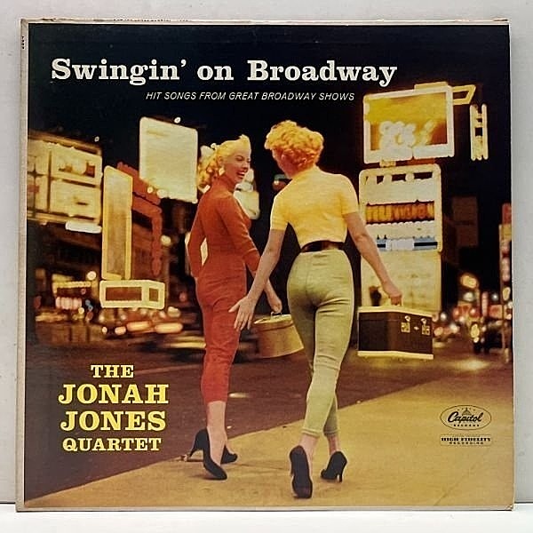 レコードメイン画像：レアな美盤!! MONO 1st ターコイズ USオリジナル JONAH JONES Swingin' On Broadway ('58 Capitol T 963) 中間派～スウィング好盤