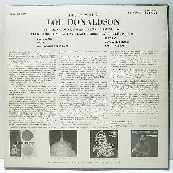 LOU DONALDSON / Blues Walk (LP) / Blue Note | WAXPEND RECORDS