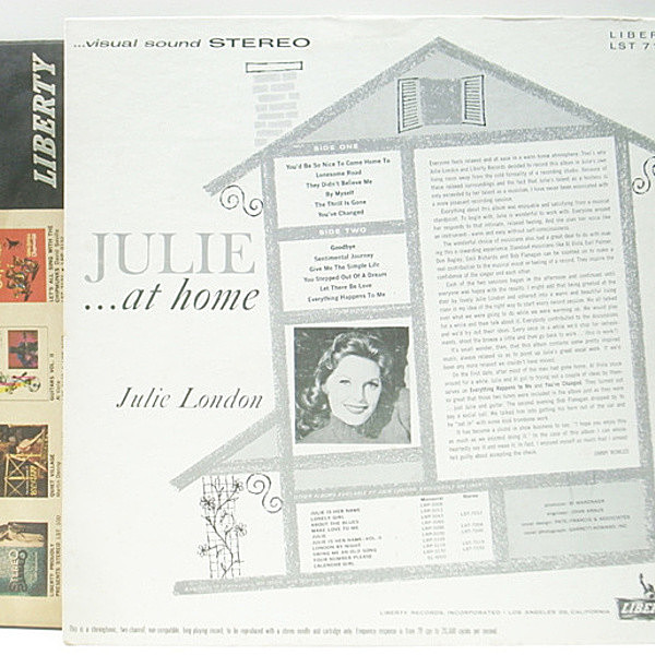 【中古】 Julie London ジュリーロンドン / Julie London 10th Anniversary Buy Julie London : Julie Is Her Name (LP, Album, Mono, M
