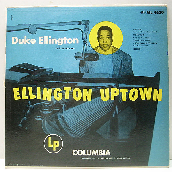 レコードメイン画像：良盤!! MONO 両溝 DUKE ELLINGTON Uptown (Columbia ML 4639) BETTY ROCHE参加のA列車で行こう、名演 Skin Deep ほか 名盤