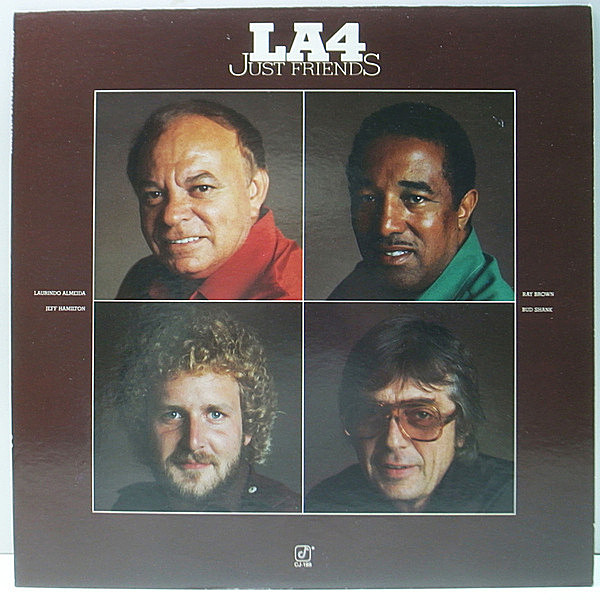 レコードメイン画像：Cut無し 美品 USオリジナル LA4 Just Friends ('78 Concord Jazz) Bud Shank, Laurindo Almeida, Ray Brown, Jeff Hamilton