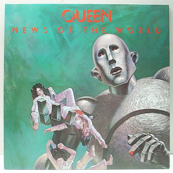 レコードメイン画像：美品!! 国内 初版 クイーン 世界に捧ぐ QUEEN News Of The World ('77 Elektra P-10430E) 伝説のチャンピオン We Are The Champions ほか