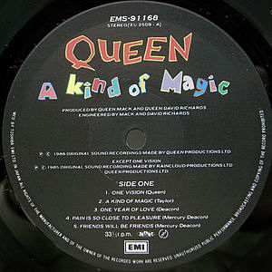 QUEEN / A Kind Of Magic (LP) / EMI | WAXPEND RECORDS