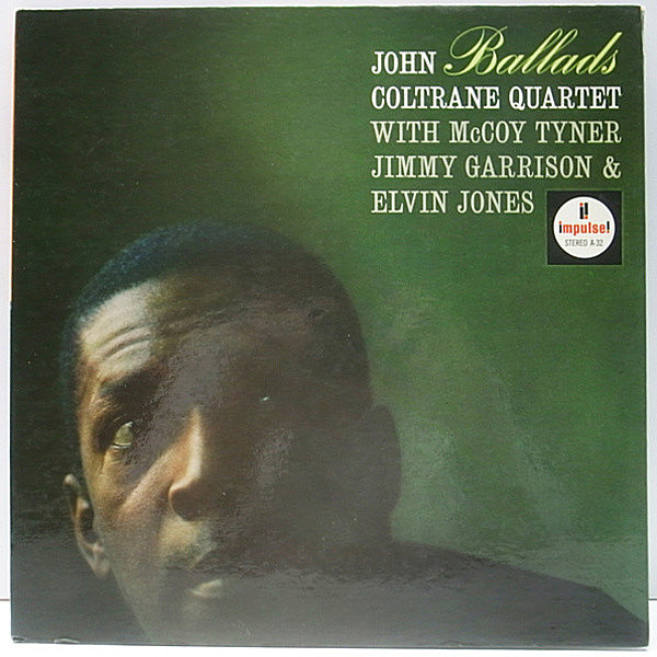 レコードメイン画像：US初期 橙ツヤ BellSound刻印 JOHN COLTRANE Ballads 黄金カルテットによる不朽の名作 McCOY TYNER, JIMMY GARRISON, ELVIN JONES