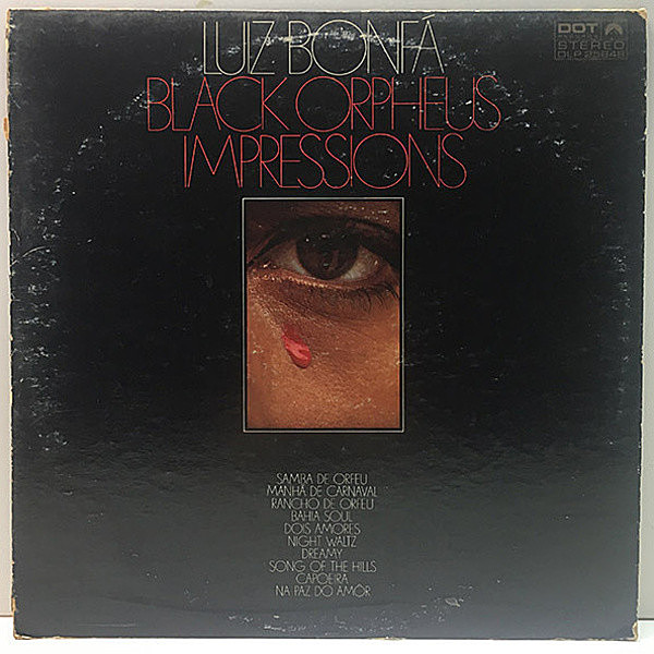 レコードメイン画像：良好盤!! 初版 黒ツヤ USオリジナル LUIZ BONFA Black Orpheus Impressions ('68 Dot DLP 25848) ルイス・ボンファ 黒いオルフェの印象 LP