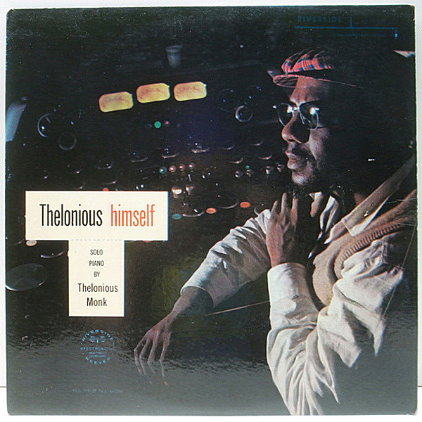 レコードメイン画像：MONO INC無し 青大 深溝 THELONIOUS MONK Himself (Riverside RLP 12-235) John Coltraneとの初レコーディング演奏もあり モノラル LP