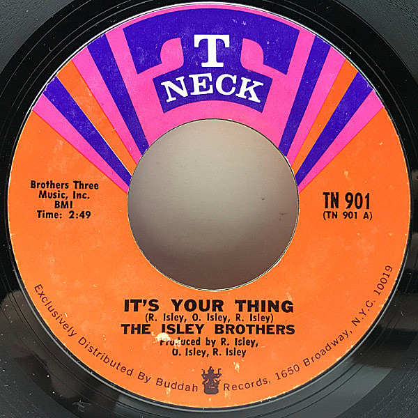 レコードメイン画像：美盤!! 7'' USオリジナル ISLEY BROTHERS It's Your Thing / Don't Give It Away ('69 T-Neck) 特大ファンク・クラシック！