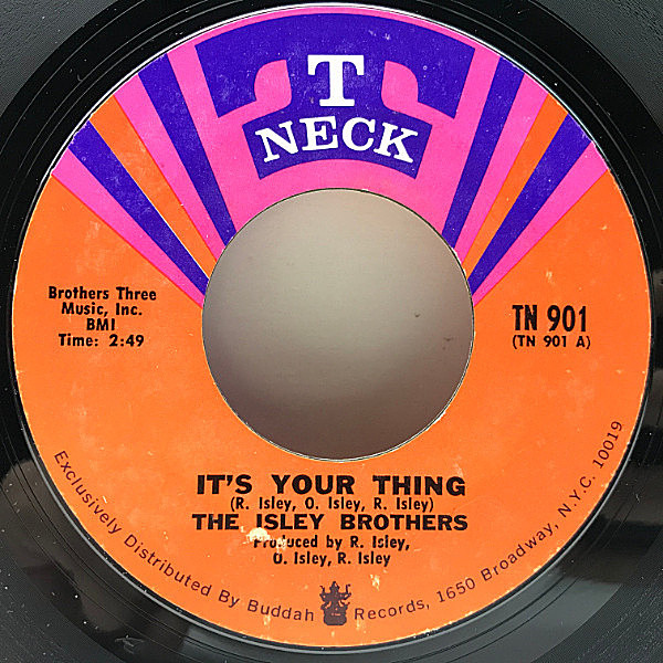 レコードメイン画像：美盤!! 7'' USオリジナル ISLEY BROTHERS It's Your Thing / Don't Give It Away ('69 T-Neck) 特大ファンク・クラシック！