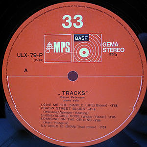 OSCAR PETERSON / Tracks (LP) / MPS | WAXPEND RECORDS
