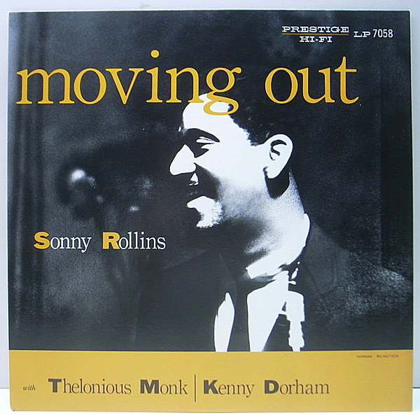 レコードメイン画像：極美品【初期バーコード無し・OJC盤】SONNY ROLLINS Moving Out (Prestige 7058) KENNY DORHAM, THELONIOUS MONK, ART BLAKEY ほか