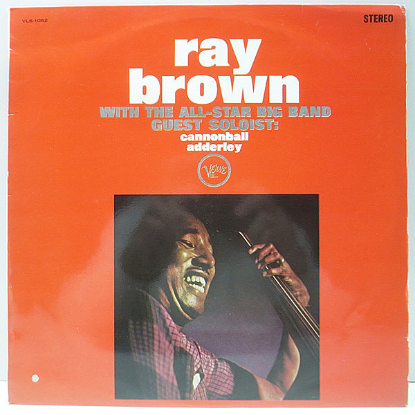 レコードメイン画像：美盤!! 国内 初版 RAY BROWN Feat. CANNONBALL ADDERLEY With The All-Star Big Band ('62 Verve) ペラ・フリップバック仕様