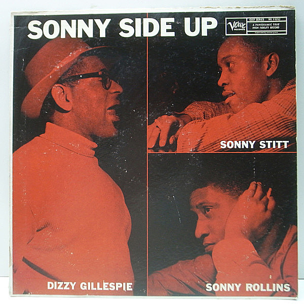 レコードメイン画像：MONO 1stトランペッター 深溝 USオリジナル『Sonny Side Up』DIZZY GILLESPIE / SONNY STITT / SONNY ROLLINS (Verve MG V-8262) モノラル