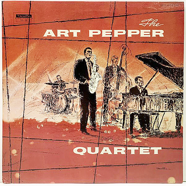 レコードメイン画像：MONO 極美盤!! THE ART PEPPER QUARTET (Tampa TP-20 / Victor SMJ-6022M) 国内盤では初出のSMJ規格 モノラル盤 LP 楽譜・解説付き