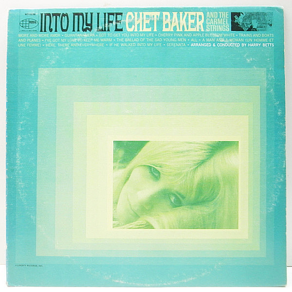 レコードメイン画像：良好品!! MONO 深溝 USオリジナル CHET BAKER Into My Life (World Pacific WP-1858) ムーディなWith Strings作品 モノラル 初回プレス Lp