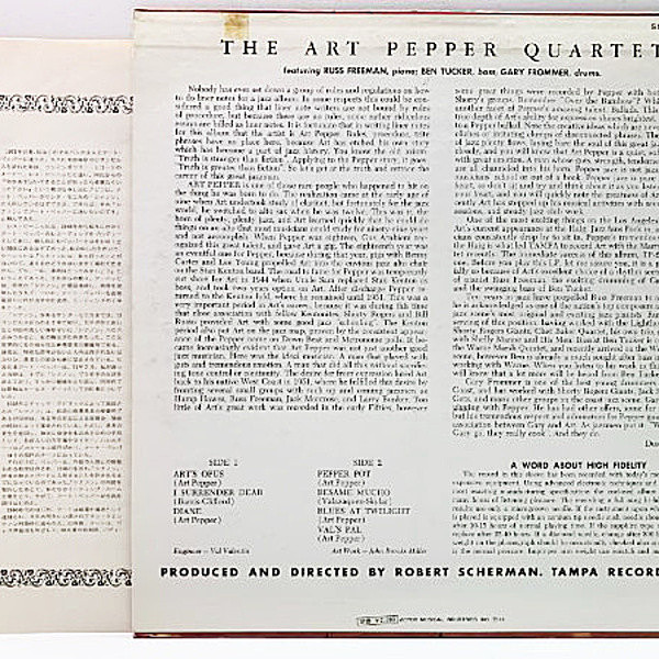 ART PEPPER / The Art Pepper Quartet (LP) / Victor | WAXPEND