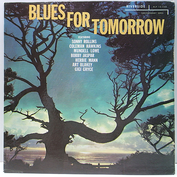 レコードメイン画像：Riversideの未発表セッション集『Blues For Tomorrow』MONO 青小 深溝 良好品!! SONNY ROLLINS, MUNDELL LOWE, BOBBY JASPAR ほか