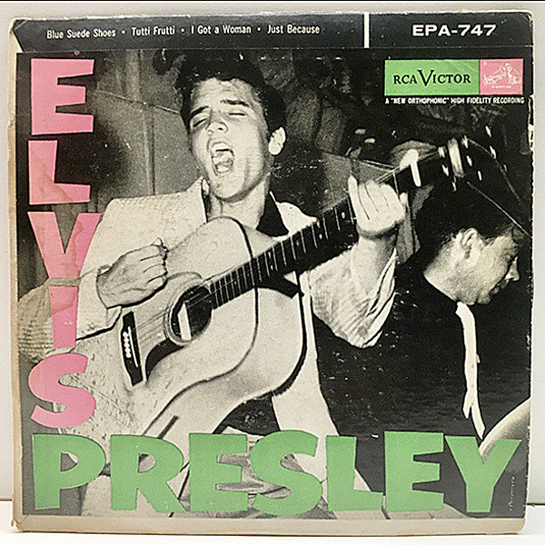 レコードメイン画像：入手難!! 4曲入り 7'' Ep 裏広告なしカヴァー ELVIS PRESLEY Same／1st デビュー (RCA Victor EPA-747) エルヴィス・プレスリー 激レア