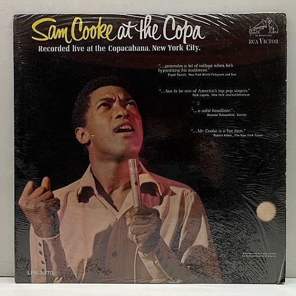 レコードメイン画像：シュリンク良好!! MONO US 初期ニッパー 深溝 SAM COOKE At The Copa ('64 RCA Victor LPM 2970) コパカバーナのサム・クック 米モノラル