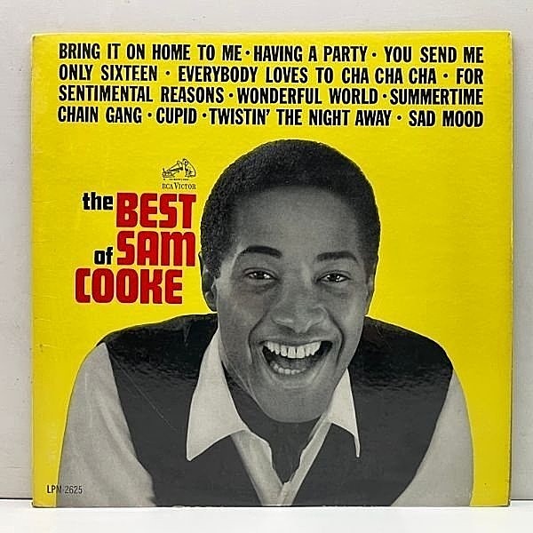 レコードメイン画像：レアな美品!! MONO 1Sマト US 初期ニッパー 深溝 SAM COOKE The Best Of ～ ('62 RCA Victor) 米モノラル 赤文字 1962年表記 1stジャケット