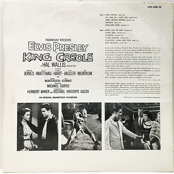 ELVIS PRESLEY / King Creole (LP) / RCA Victor | WAXPEND RECORDS