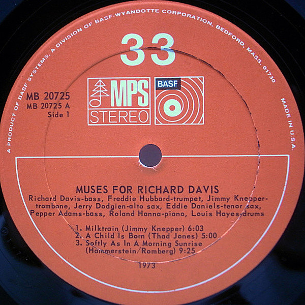 洋楽 Richard Davis--Epistrophy Jazz LP Muse Richard Davis – Epistrophy & Now's The Time – Vinyl (PRC