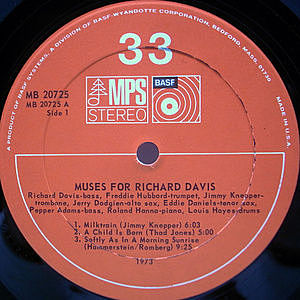 RICHARD DAVIS / FREDDIE HUBBARD / Muses For Richard Davis