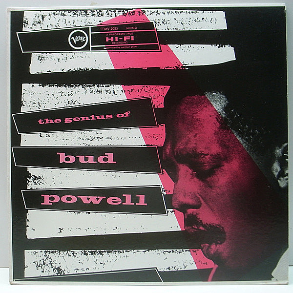 レコードメイン画像：美品 MONO ザ・ジニアス・オブ・バド・パウエル The Genius of Bud Powell (Verve MV 2545) 国内 JPNプレス 解説つき Lp
