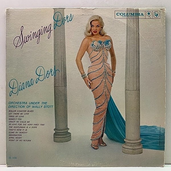 レコードメイン画像：プロモ 1Aマト 美再生!! MONO 6eye 深溝 USオリジナル DIANA DORS Swinging Dors ('60 Columbia) ダイアナ・ドース、唯一のアルバム